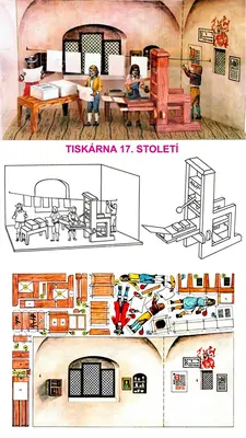 [ABC 1985-17] 17th Century Printing House-52纸模网 - 海量纸模型图纸下载
