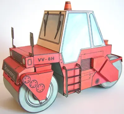 [ABC 1985-20] Road Roller VV-8H-52纸模网 - 海量纸模型图纸下载