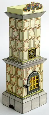 [ABC 1985-20] Tiled Stove-52纸模网 - 海量纸模型图纸下载