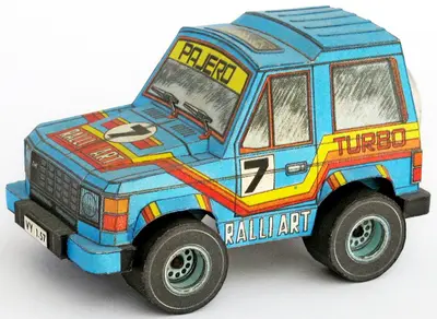 [ABC 1985-21] Mitsubishi Pajero Dakar-52纸模网 - 海量纸模型图纸下载