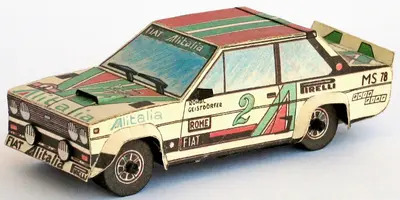 [ABC 1985-24] Fiat 131 Abarth-52纸模网 - 海量纸模型图纸下载