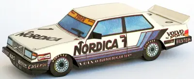 [ABC 1986-18] Volvo 240 Turbo-52纸模网 - 海量纸模型图纸下载