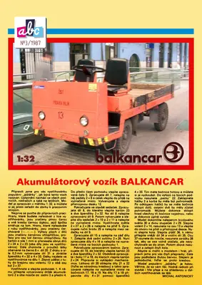 [ABC 1987-03] Battery Cart Balkancar矢量重绘版-52纸模网 - 海量纸模型图纸下载