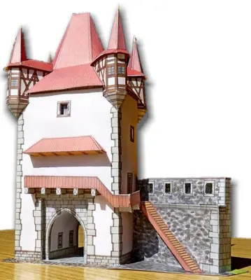 [ABC 1987-14] Town Gate-52纸模网 - 海量纸模型图纸下载