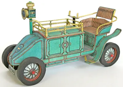 [ABC 1987-21] Postal Electric Car 1898-52纸模网 - 海量纸模型图纸下载