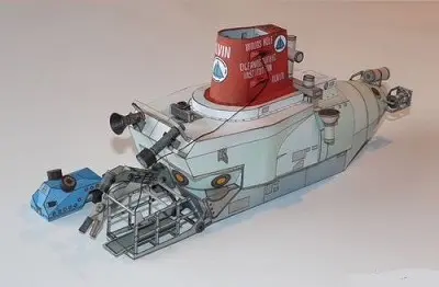 [ABC 1987-25] Submarine Alvin-52纸模网 - 海量纸模型图纸下载