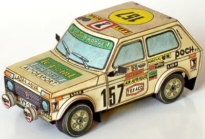 [ABC 1988-11] Lada Niva Dakar-52纸模网 - 海量纸模型图纸下载