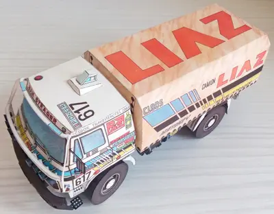 [ABC 1988-19-20] Liaz 111.154 Paris-Dakar-52纸模网 - 海量纸模型图纸下载