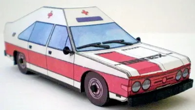 [ABC 1988-20] Tatra 624 Narex - Slot Car-52纸模网 - 海量纸模型图纸下载