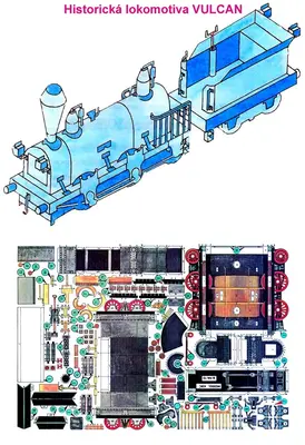 [ABC 1988-21] Historic Vulcan Locomotive from 1839-52纸模网 - 海量纸模型图纸下载
