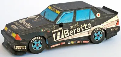 [ABC 1989-08] Alfa Romeo 75 Turbo-52纸模网 - 海量纸模型图纸下载