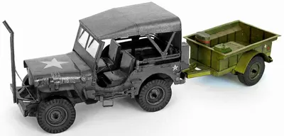 [ABC 1989-13] Trailer for US Jeep Willys MB-52纸模网 - 海量纸模型图纸下载