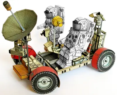 [ABC 1989-18-19] Lunar Vehicle-52纸模网 - 海量纸模型图纸下载
