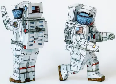 [ABC 1989-20] Astronauts for the Lunar Rover-52纸模网 - 海量纸模型图纸下载