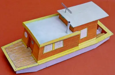 [ABC 1989-21] Houseboat Sarka-52纸模网 - 海量纸模型图纸下载