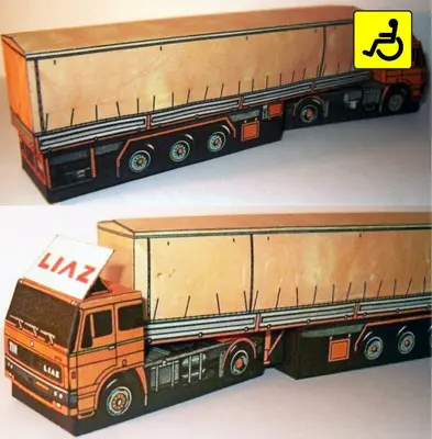 [ABC 1990-04] Liaz 100.55 + NV 31.24.22-52纸模网 - 海量纸模型图纸下载
