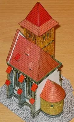 [ABC 1990-08] Town Church MPR.1-52纸模网 - 海量纸模型图纸下载