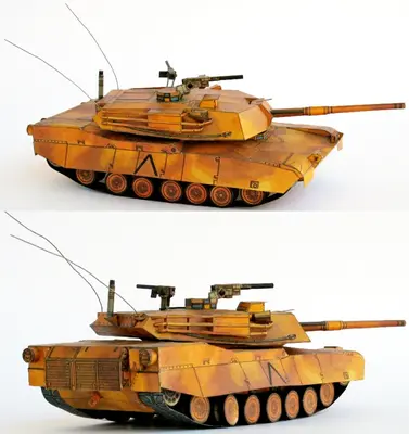 [ABC 1990-17] US M1 Abrams Tank-52纸模网 - 海量纸模型图纸下载