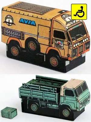 [ABC 1991-03] Truck Saviem TP-3 and Delivery Avia A21F-52纸模网 - 海量纸模型图纸下载