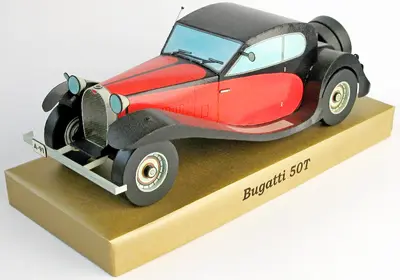 [ABC 1991-04] Bugatti Type 50-52纸模网 - 海量纸模型图纸下载