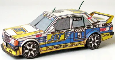 [ABC 1991-20] Mercedes-Benz 190E 2.5-16 Evo I-52纸模网 - 海量纸模型图纸下载
