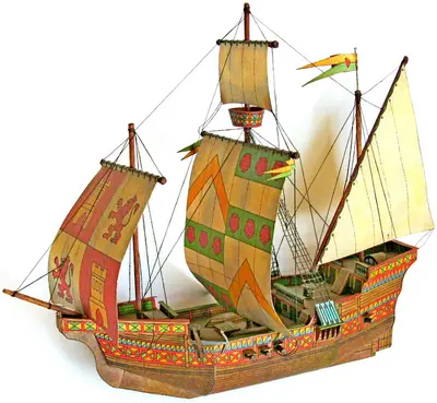 [ABC 1991-22] Caravel Isabela-52纸模网 - 海量纸模型图纸下载