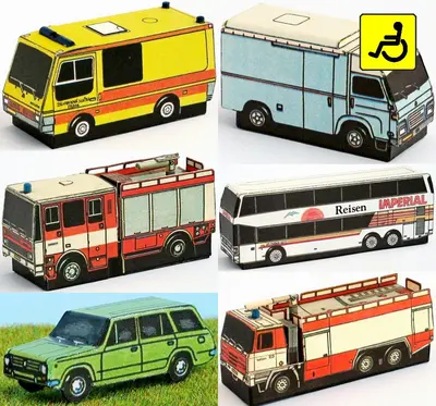 [ABC 1991-24] Car Park in a Matchbox (Minibox)-52纸模网 - 海量纸模型图纸下载