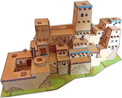 [ABC 1992-02] Indian Pueblo-52纸模网 - 海量纸模型图纸下载
