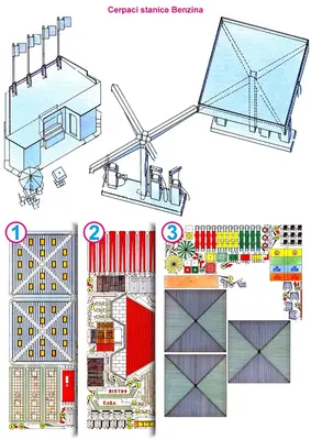 [ABC 1992-04-05] Petrol Station and Refreshments-52纸模网 - 海量纸模型图纸下载