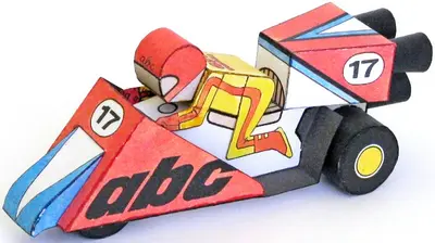 [ABC 1992-12] Experimental Rocket Tricycle-52纸模网 - 海量纸模型图纸下载