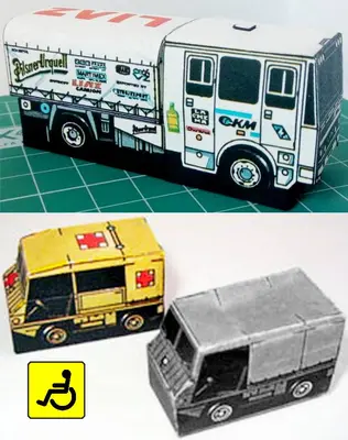 [ABC 1992-17] Liaz 4x4 Lambarene and Steyr-Puch Haflinger 700-52纸模网 - 海量纸模型图纸下载