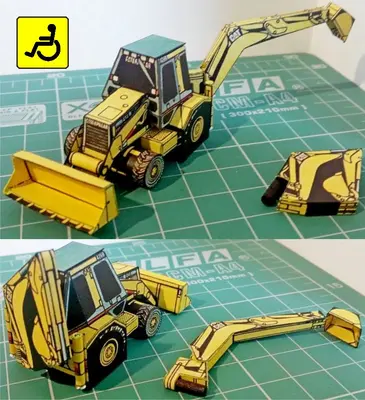 [ABC 1992-18] Caterpillar 428B-52纸模网 - 海量纸模型图纸下载