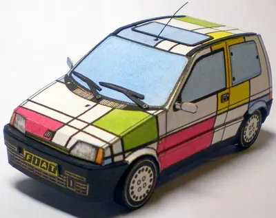 [ABC 1992-24] Fiat Cinquecento-52纸模网 - 海量纸模型图纸下载