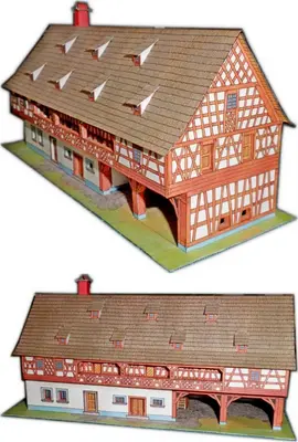 [ABC 1993-02] Timbered House from Cheb-52纸模网 - 海量纸模型图纸下载