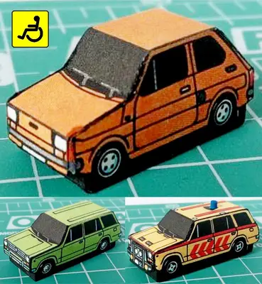 [ABC 1993-06] Fiat 126, VAZ 2102, MTX 1600 RZP-T-52纸模网 - 海量纸模型图纸下载