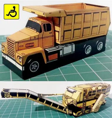 [ABC 1993-09] Caterpillar PR-750 + Dodge CT 800-52纸模网 - 海量纸模型图纸下载