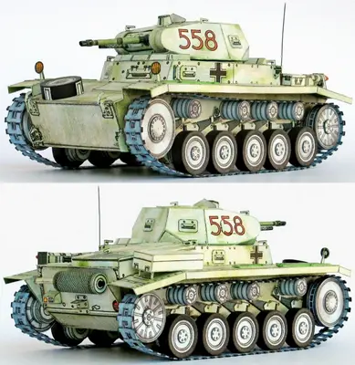 [ABC 1993-11-12] German Tank PzKpfw II-52纸模网 - 海量纸模型图纸下载