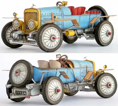 [ABC 1993-15] Veteran Car Hispano Suiza 1919-52纸模网 - 海量纸模型图纸下载