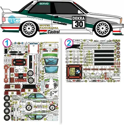 [ABC 1993-16] BMW M3 Evo 2.5i-52纸模网 - 海量纸模型图纸下载