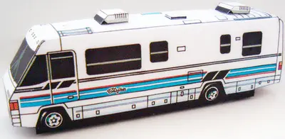 [ABC 1993-18] Motorhome Winnebago Chieftain-52纸模网 - 海量纸模型图纸下载