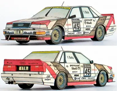 [ABC 1993-21] Audi V8 Quattro-52纸模网 - 海量纸模型图纸下载