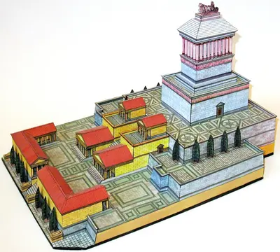 [ABC 1994-14-15] Wonder of the World - Mausoleum at Halicarnassus-52纸模网 - 海量纸模型图纸下载