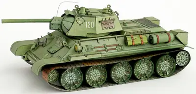 [ABC 1994-18-19] Soviet Tank T-34/76 from 1943-52纸模网 - 海量纸模型图纸下载