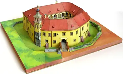 [ABC 1994-20-23] Castle at Roztoky near Prague-52纸模网 - 海量纸模型图纸下载