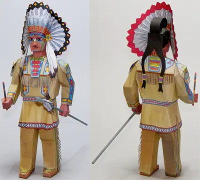 [ABC 1994-24] Indian Warrior-52纸模网 - 海量纸模型图纸下载