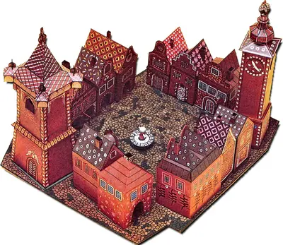 [ABC 1995-15-16] Orion Chocolate Town-52纸模网 - 海量纸模型图纸下载
