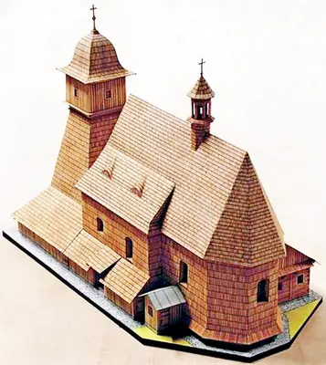[ABC 1995-20] Little Church from Ostrava-Hrabova-52纸模网 - 海量纸模型图纸下载
