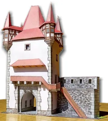 [ABC 1995-21] MPR.1 - Town Gate-52纸模网 - 海量纸模型图纸下载