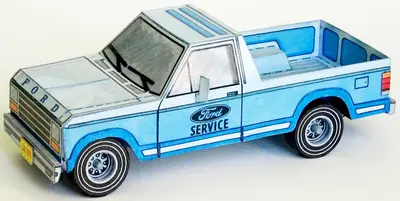 [ABC 1996-07] Ford Bronco Pick-Up-52纸模网 - 海量纸模型图纸下载