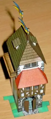 [ABC 1996-13] MPR.1 - Gate No.2, Square and Accessories-52纸模网 - 海量纸模型图纸下载